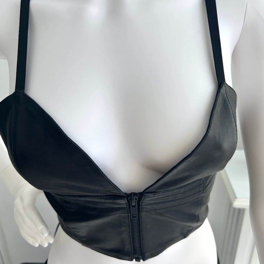 Leather Bra Top